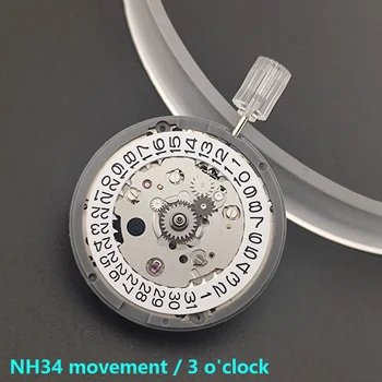 Új NH34 Automatikus Mechanikus Mozgás GMT 24 Órán belül Kezében Japán Eredeti Alkatrész NH34A Dátum 3.0 Nagy Pontosságú Mechanizmus MOD