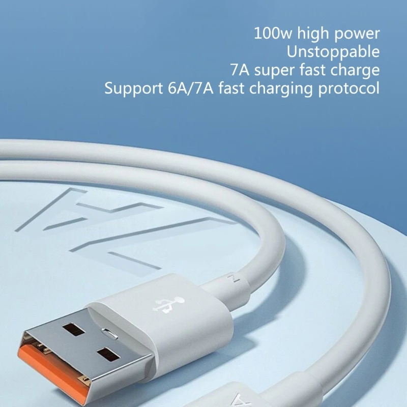 USB-C Kábel 7A/100W Gyors Töltés Kábel USB-c típus Telefon Töltő Kábel Kisebb Ellenállás Tabletta Gyors Töltés Eszközök