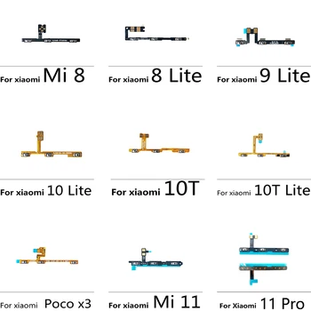 A Xiaomi Mi A1 A2 8 9 10T Lite 11 Pro Mi 6 8 9 Megjegyzés Se 10 Poco X3 F1 Kötet Oldalon Power Kapcsolót Off Gomb Gomb Flex Kábel