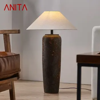 ANITA Modern állólámpa Japán Stílusú LED Creative Zen Dolgozzon ki Kerámia asztali Lámpát Otthon Nappali, Hálószoba Decor