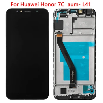 Eredeti AUM-L29 LCD A Huawei Honor 7A Pro LCD Képernyő Kijelző Keret Megtiszteltetés 7C érintőképernyő ATU-LX1 Digitalizáló Közgyűlés