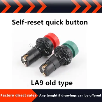 Gyári közvetlen kiváló minőségű LA9 régi típusú önálló reset gyors gomb gép, szerszám-kapcsoló gomb gombot, piros, zöld, fekete