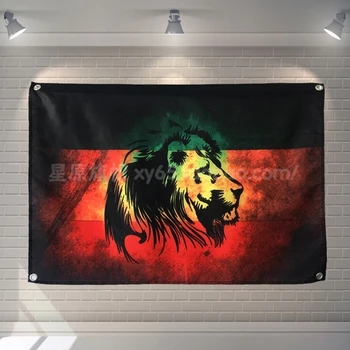 Jamaikai Reggae-Rock Zene Poszter Bannerek, Bár, Kávézó, Hotel Téma Fali Dísz Lóg Művészeti Vízálló Szövet Poliészter Szövet Zászlók