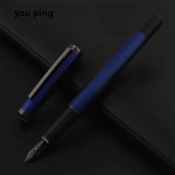 Luxus Minőségű Jinhao 88 Fém Kék Színű Töltőtoll Pénzügyi Iroda Diák Iskola Írószer Tinta, Toll