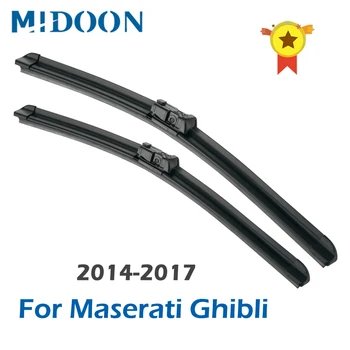 MIDOON Első Ablaktörlő Lapátok a Maserati Ghibli Illik Nyomógomb Karok 2014 2015 2016 2017