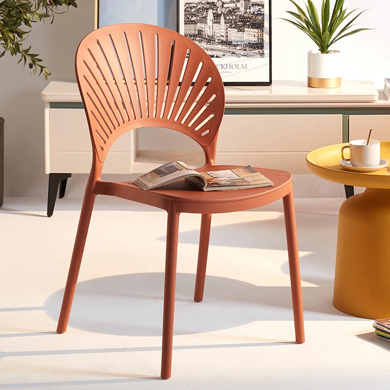 Forró-eladási étkező székek, modern, egyszerű, műanyag, étkező asztal, székek, üres székek, kreatív szabadidő Északi kagyló. meuble