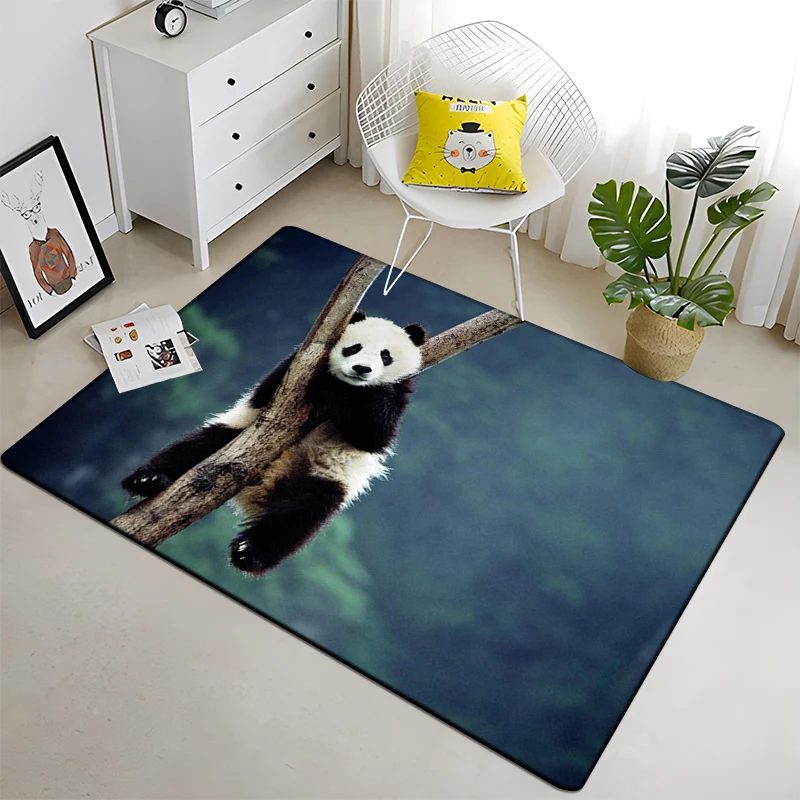 Kínai Panda minta egyéni csúszásmentes kemping lábtörlő szőnyeg nappali lábtörlő jóga szőnyeg, lakberendezési terület szőnyeg