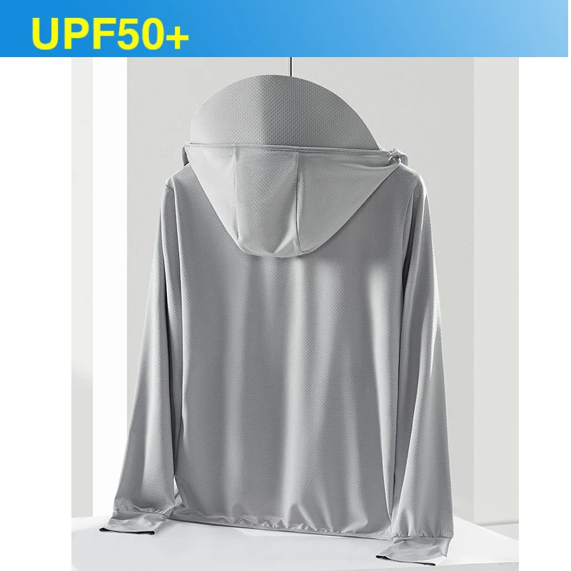 Nyári UPF 50+ UV Sun Protection Bőr Ultra-Könnyű Kabát Kapucnis Árnyékoló Színültig Outwear Férfi Széldzseki Kabátok, Alkalmi Párok